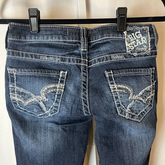 Big Star Jeans Women Size 27 L Casey K Low Rise Fit Western Pants Bootcut Rodeo - Picture 5 of 8